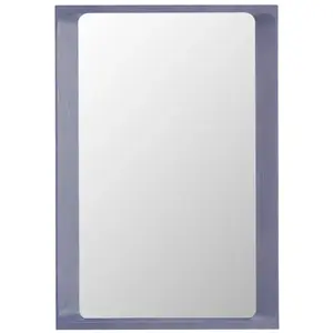 Miroir en bois laqué lila 80x55cm Arced - Muuto pas cher