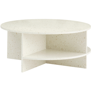 Comparateur de prix : Muuto - Table basse Halves - Blanc - Terrazzo - Designer MSDS Studio