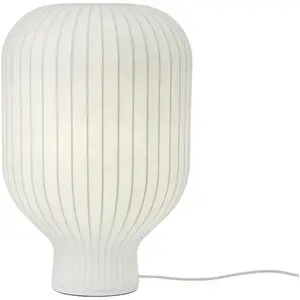 Lampe de sol en fibres naturelles blanc 59cm Strand - Muuto pas cher