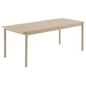 Muuto - Table rectangulaire Linear - Bois naturel - Contreplaqué de ch...Vendu parmade-in-design