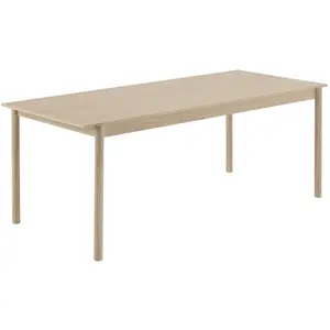 Table en chêne 200 Linear - Muuto pas cher