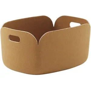 Comparateur de prix : Muuto - Panier Restore - Orange - Feutre recyclé - Designer Mika Tolva...