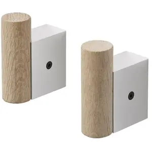 Muuto - Patère Attach - Gris - Chêne - Designer Dimitri BählerVendu paramazon
