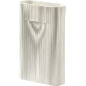 Vase blanc 35 cm Ridge - Muuto