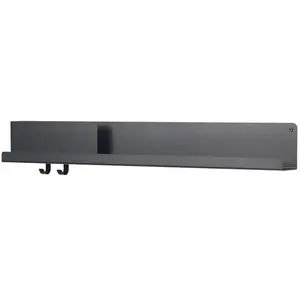 Comparateur de prix : Étagère noire en métal 96 cm Folded - Muuto