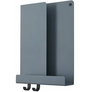 Etagère bleu gris en métal 29,5 cm Folded - Muuto pas cher