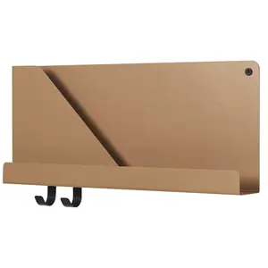 Étagère orange en métal 51 cm Folded - Muuto pas cher