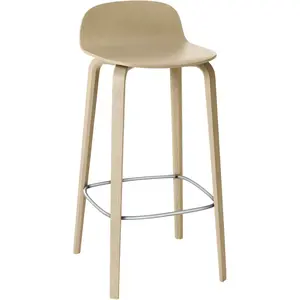Muuto - Tabouret de bar Visu - Bois naturel - Plaquage chêne - Designe...Vendu parmade-in-design