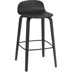 Muuto - Tabouret de bar Visu - Noir - Contreplaqué de frêne - Designer...