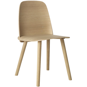 Chaise en chêne naturel Nerd - Muuto pas cher