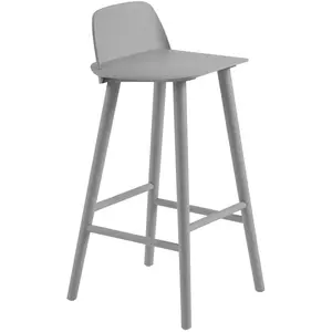 Tabouret de bar 75 cm gris Nerd - Muuto pas cher