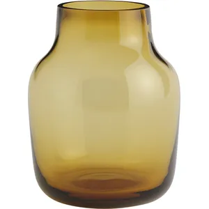 Vase en verre soufflé orange 15 cm Silent - Muuto pas cher