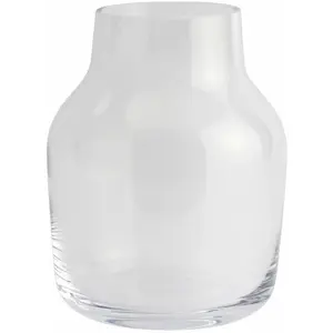 Comparateur de prix : Vase en verre soufflé transparent 15 cm Silent - Muuto