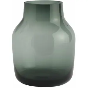 Comparateur de prix : Vase en verre soufflé vert 15 cm Silent - Muuto