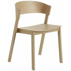 Chaise empilable en chêne naturel Cover - Muuto pas cher