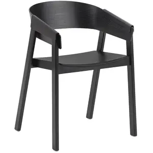 Fauteuil en chêne noir Cover - Muuto pas cher
