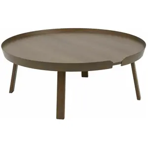 Table basse marron foncé 95 cm Around - Muuto pas cher