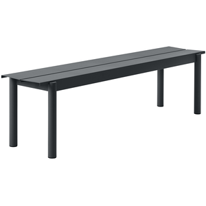 Muuto - Banc Linear - Noir - Acier revêtement poudre - Designer Thomas...Vendu parmade-in-design