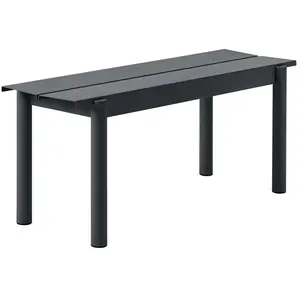 Muuto - Banc Linear - Noir - Acier revêtement poudre - Designer Thomas...Vendu parmade-in-design