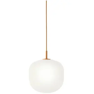 Suspension en verre orange 12 cm Rime - Muuto
