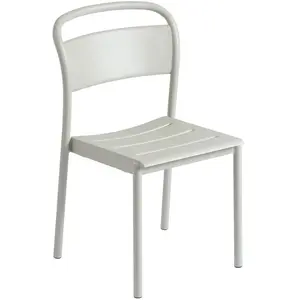 Muuto - Chaise empilable Linear - Gris - Acier revêtement poudre - Des... pas cher