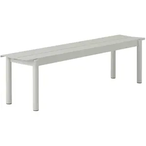 Muuto - Banc Linear - Gris - Aluzinc - Designer Thomas BentzenVendu parmade-in-design
