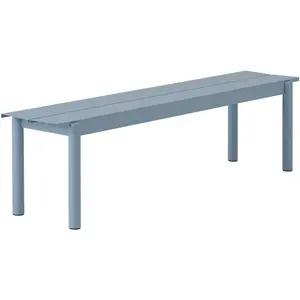 Banc d'extérieur en acier bleu ciel 170 x 34 cm Linear - MuutoVendu parmade-in-design