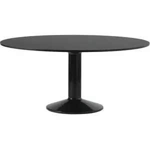 Muuto - Table ronde Midst - Noir - MDF recouvert de linoleum - Designe...Vendu parmade-in-design