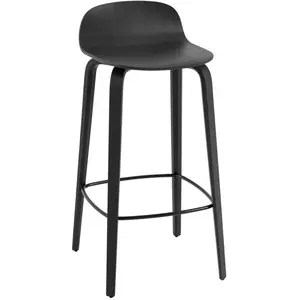 Chaise de bar 75 cm noir Visu - Muuto