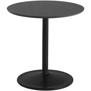 Table d'appoint en aluminium et nanolaminé noir 48x48cm Soft - Muuto