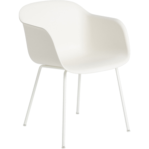 Muuto - Fauteuil Fiber - Blanc - Plastique recyclé - Designer Iskos-Be...