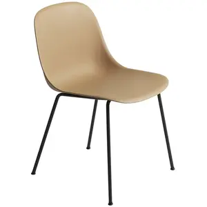 Muuto - Chaise Fiber - Jaune - Plastique recyclé - Designer Iskos-Berl... pas cher