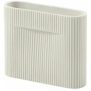 Vase en faïence blanc 16,5 cm Ridge - Muuto