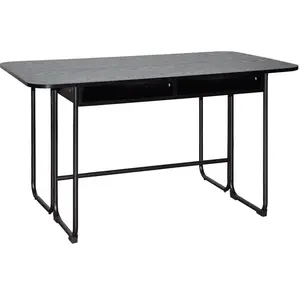 Comparateur de prix : Darlington table de salle à manger 140x40, 80cm extensible noir.