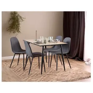 ebuy24 Ensemble table + 4 chaises TONY pas cher