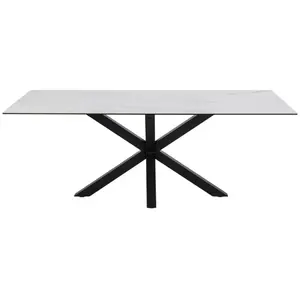 Comparateur de prix : Hellin Table de salle à manger rectangulaire en céramique L200 - NEIVA