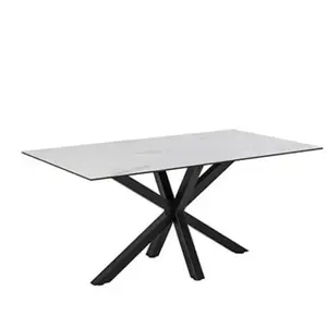 Comparateur de prix : Hellin Table de salle à manger rectangulaire en céramique 6 places L160 - NEIVA