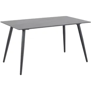 HELLIN Table à manger rectangulaire en céramique l140 6 personnes - ashford pas cher