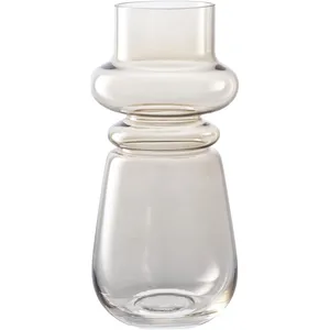 Comparateur de prix : House Nordic - Vase en verre marron fumé Ø 17 x 31 cm