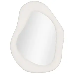 Comparateur de prix : House Nordic - Miroir organique blanc 46,5 x 61 cm