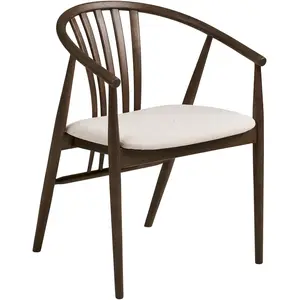 Comparateur de prix : Aino chaise de salle à manger avec accoudoirs chêne fumé.