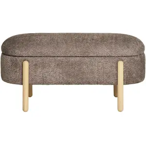 Comparateur de prix : Branca banc avec rangement marron.
