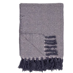 House Nordic Plaid Scandinave en Coton Noir et Blanc SUZY pas cher