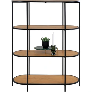 House Nordic - Étagère ovale aspect chêne Vita nature - 36x85x111 cm T.UVendu parcdiscount