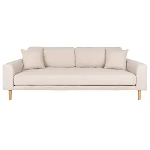 HOUSE NORDIC Lido 3 places sable (210x93x78) LIDO-1301753-SABLE pas cher