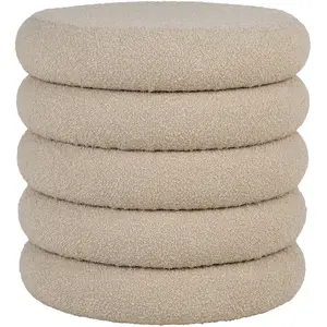 Comparateur de prix : Pouf de rangement House Nordic Brooklyn en polyester gris