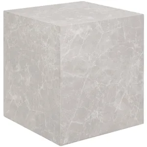 Meubles & Design Table d'appoint cube effet marbre beige pas cher