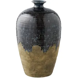 Lykke vase bleu foncé.