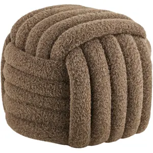 Mette pouf marron.