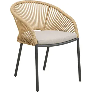 Noomi chaise de jardin avec coussin beige, sable. pas cher